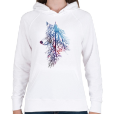 PRINTFASHION My roots - Női kapucnis pulóver - Fehér női pulóver, kardigán