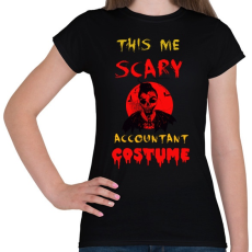 PRINTFASHION my scary costume - Női póló - Fekete