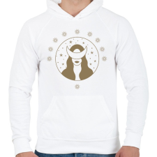 PRINTFASHION Mystic Girl - Férfi kapucnis pulóver - Fehér női pulóver, kardigán