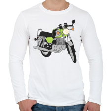 PRINTFASHION Mz - Férfi hosszú ujjú póló - Fehér férfi póló