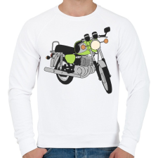PRINTFASHION Mz - Férfi pulóver - Fehér férfi pulóver, kardigán