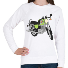PRINTFASHION Mz - Női pulóver - Fehér női pulóver, kardigán