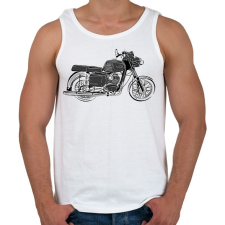 PRINTFASHION mz ts 125 - Férfi atléta - Fehér atléta, trikó