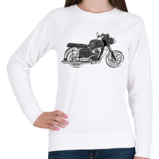 PRINTFASHION mz ts 125 - Női pulóver - Fehér női pulóver, kardigán