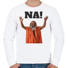 PRINTFASHION Na - Férfi pulóver - Fehér férfi pulóver, kardigán