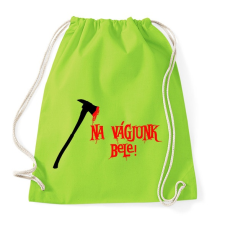 PRINTFASHION na vágjunk bele - Sportzsák, Tornazsák - Limezöld tornazsák