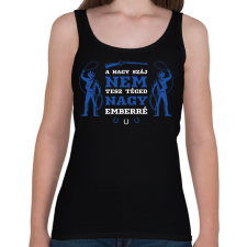 PRINTFASHION Nagy ember - Cowboy - Női atléta - Fekete női trikó