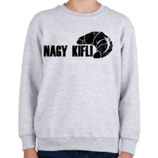 PRINTFASHION Nagy Kifli - páros minta - Gyerek pulóver - Sport szürke