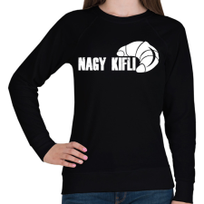 PRINTFASHION NAGY KIFLI - páros minta - Női pulóver - Fekete női pulóver, kardigán