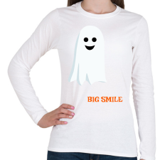 PRINTFASHION Nagy mosoly... - Női hosszú ujjú póló - Fehér női póló