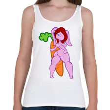 PRINTFASHION Nagy répa - Női atléta - Fehér női trikó