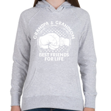 PRINTFASHION Nagyapa - Női kapucnis pulóver - Sport szürke női pulóver, kardigán