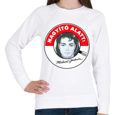 PRINTFASHION Nagyító alatt MJ 1 - Női pulóver - Fehér