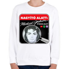 PRINTFASHION Nagyító alatt MJ 2 - Gyerek pulóver - Fehér
