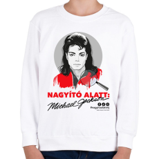 PRINTFASHION Nagyító alatt MJ 5 - Gyerek pulóver - Fehér