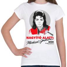 PRINTFASHION Nagyító alatt MJ 5 - Női póló - Fehér