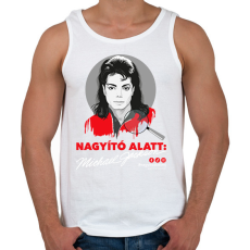 PRINTFASHION Nagyító alatt MJ 7 - Férfi atléta - Fehér