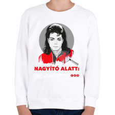 PRINTFASHION Nagyító alatt MJ 7 - Gyerek pulóver - Fehér gyerek pulóver, kardigán