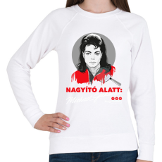 PRINTFASHION Nagyító alatt MJ 7 - Női pulóver - Fehér