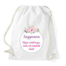 PRINTFASHION Nagymama olyan mint anya - Sportzsák, Tornazsák - Fehér tornazsák