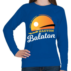 PRINTFASHION Nagyon Balaton - Női pulóver - Királykék