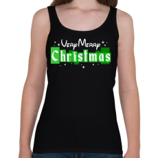 PRINTFASHION Nagyon boldog karácsonyt! - Női atléta - Fekete