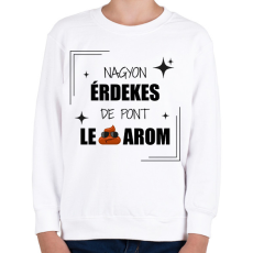 PRINTFASHION Nagyon érdekes - Gyerek pulóver - Fehér