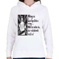 PRINTFASHION nagyon szimpatikus vagy...b - Női kapucnis pulóver - Fehér női pulóver, kardigán