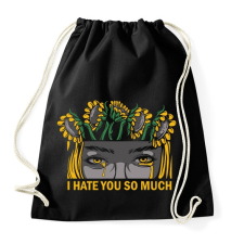 PRINTFASHION Nagyon utállak - Sportzsák, Tornazsák - Fekete tornazsák