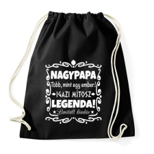 PRINTFASHION Nagypapa mítosz - Sportzsák, Tornazsák - Fekete tornazsák