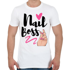 PRINTFASHION Nail Boss - Férfi póló - Fehér férfi póló
