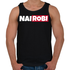 PRINTFASHION NAIROBI - Férfi atléta - Fekete