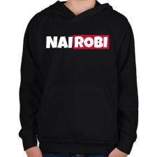 PRINTFASHION NAIROBI - Gyerek kapucnis pulóver - Fekete gyerek pulóver, kardigán