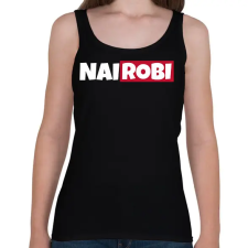 PRINTFASHION NAIROBI - Női atléta - Fekete női trikó