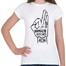 PRINTFASHION Namaste - Női póló - Fehér