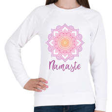 PRINTFASHION Namaste - Női pulóver - Fehér
