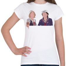 PRINTFASHION Nancy&Steve ST - Női póló - Fehér női póló