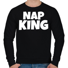 PRINTFASHION Nap King - Férfi pulóver - Fekete férfi pulóver, kardigán