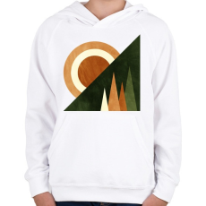 PRINTFASHION Naplemente 2 - Gyerek kapucnis pulóver - Fehér