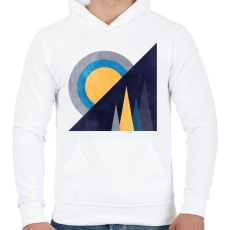 PRINTFASHION Naplemente 3 - Férfi kapucnis pulóver - Fehér