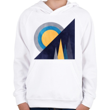 PRINTFASHION Naplemente 3 - Gyerek kapucnis pulóver - Fehér gyerek pulóver, kardigán