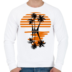 PRINTFASHION Naplemente  - Férfi pulóver - Fehér