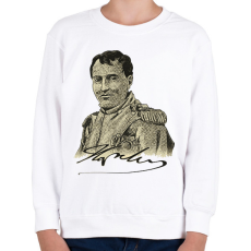 PRINTFASHION Napoleon Bonaparte  - Gyerek pulóver - Fehér