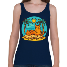 PRINTFASHION Napozó deguk - Női atléta - Sötétkék