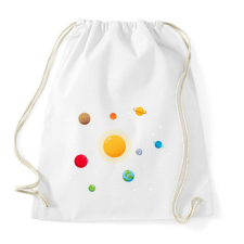 PRINTFASHION Naprendszer - Sportzsák, Tornazsák - Fehér tornazsák