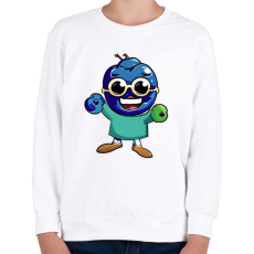 PRINTFASHION Napszemüveges áfonya - Gyerek pulóver - Fehér