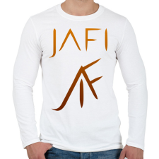 PRINTFASHION narancs jafi - Férfi hosszú ujjú póló - Fehér férfi póló