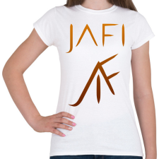 PRINTFASHION narancs jafi - Női póló - Fehér női póló