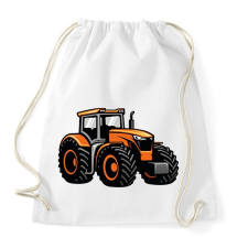 PRINTFASHION Narancssárga traktor - Sportzsák, Tornazsák - Fehér tornazsák