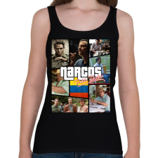 PRINTFASHION Narcos - Női atléta - Fekete női trikó